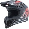 AMOQ Motokrosová prilba Meteor V2 Axis čierna/červená lesklá