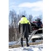 AMOQ Dlhá zimná bunda Apex Racing Pit čierna/fluo