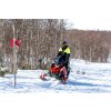 AMOQ Dlhá zimná bunda Apex Racing Pit čierna/fluo