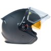 AMOQ Otvorená prilba Cluster double Jet Blackout