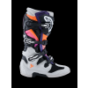 ALPINESTARS Motokrosové čižmy Tech 7 – čierna/svetlosivá/oranžová fluo/magenta