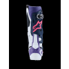 ALPINESTARS Motokrosové čižmy Tech 10 – biela/fialová/tmavá modrá/ružová fluo