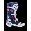 ALPINESTARS Motokrosové čižmy Tech 10 – biela/fialová/tmavá modrá/ružová fluo