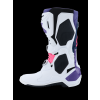 ALPINESTARS Motokrosové čižmy Tech 10 – biela/fialová/tmavá modrá/ružová fluo
