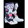 ALPINESTARS Motokrosové čižmy Tech 10 – biela/fialová/tmavá modrá/ružová fluo