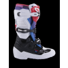 ALPINESTARS Juniorské motokrosové čižmy Tech 7S – biela/čierna/Rainbow