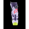 ALPINESTARS Odvetrané motokrosové čižmy Tech 10 Supervented – fialová/žltá fluo/Diva ružová