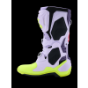 ALPINESTARS Odvetrané motokrosové čižmy Tech 10 Supervented – fialová/žltá fluo/Diva ružová