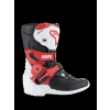 ALPINESTARS Detské motokrosové čižmy Tech 3S Kids – biela/čierna/jasná červená