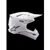 ALPINESTARS Motokrosová prilba Supertech M10 Solid ECE 22.06 – biela lesklá