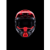 ALPINESTARS Motokrosová prilba S-M3 Radium ECE 22.06 – čierna/červená fluo/biela lesklá