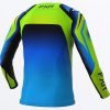 FXR detský motokrosový dres Helium 2027 – Limelight