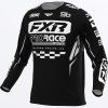 FXR motokrosový dres Clutch Pro 2027 – čierna / biela