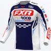 FXR motokrosový dres Clutch Pro 2027 – tmavomodrá / biela / červená