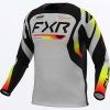 FXR motokrosový dres Clutch 2027 – sivá / čierna / Inferno