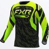 FXR motokrosový dres Clutch 2027 – Army / Lime / čierna