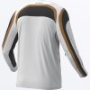 FXR motokrosový dres Podium Swerve 2027 – Asphalt / biela / Gum