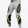 FXR detské motokrosové nohavice Podium 2027 – sivá / čierna / HiVis