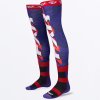 FXR moto ponožky Riding Sock 2027 – tmavomodrá / fialová / Nuke